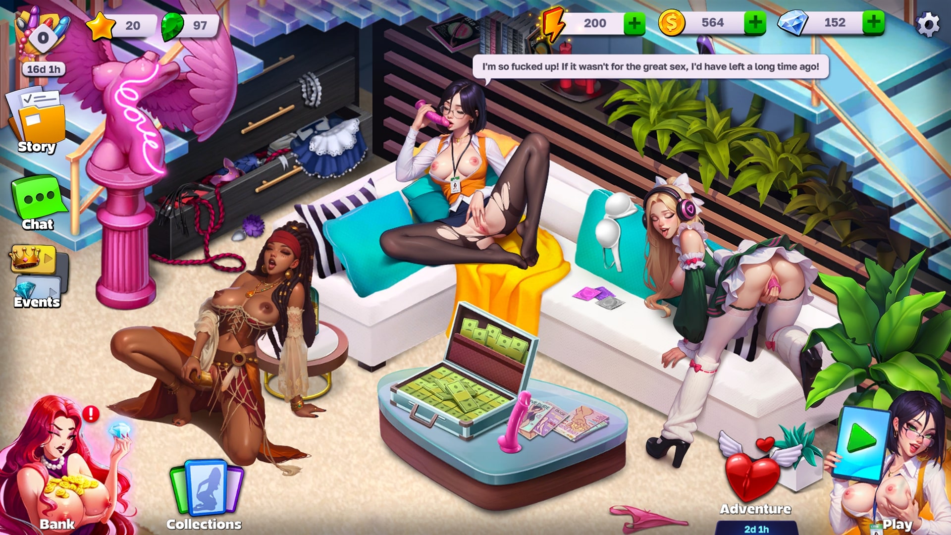 玩 casual 遊戲 - Horny Villa 在 Nutaku casual遊戲 - Horny Villa